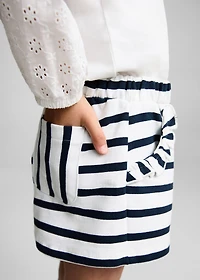 Stripe-print shorts