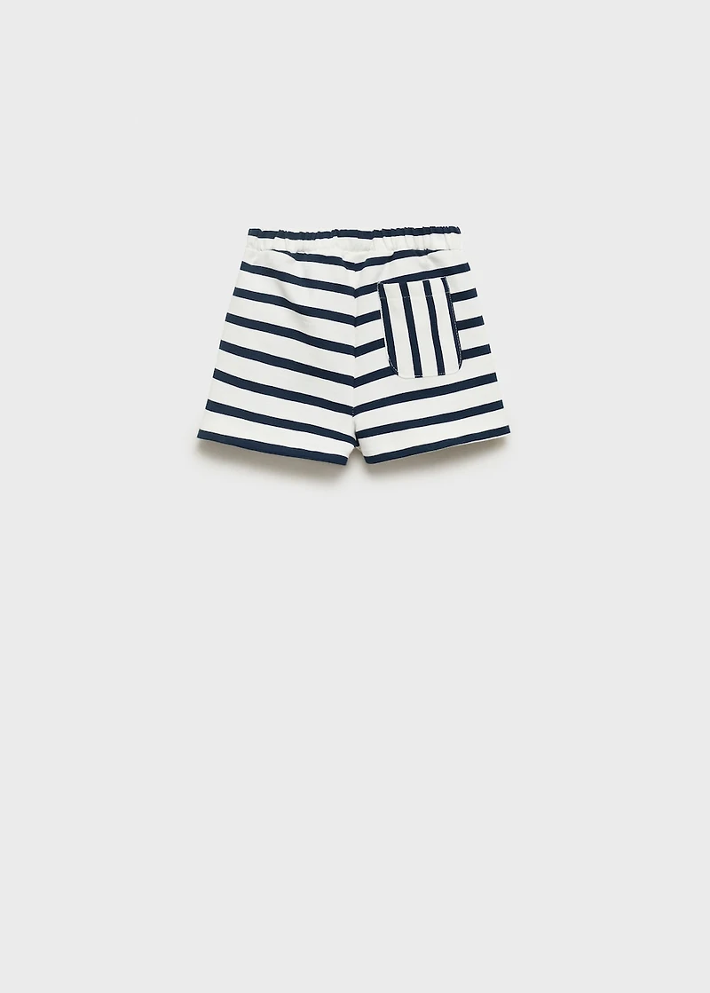 Stripe-print shorts