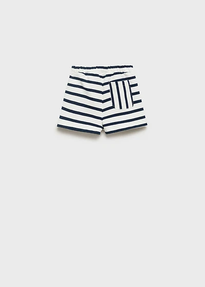 Stripe-print shorts