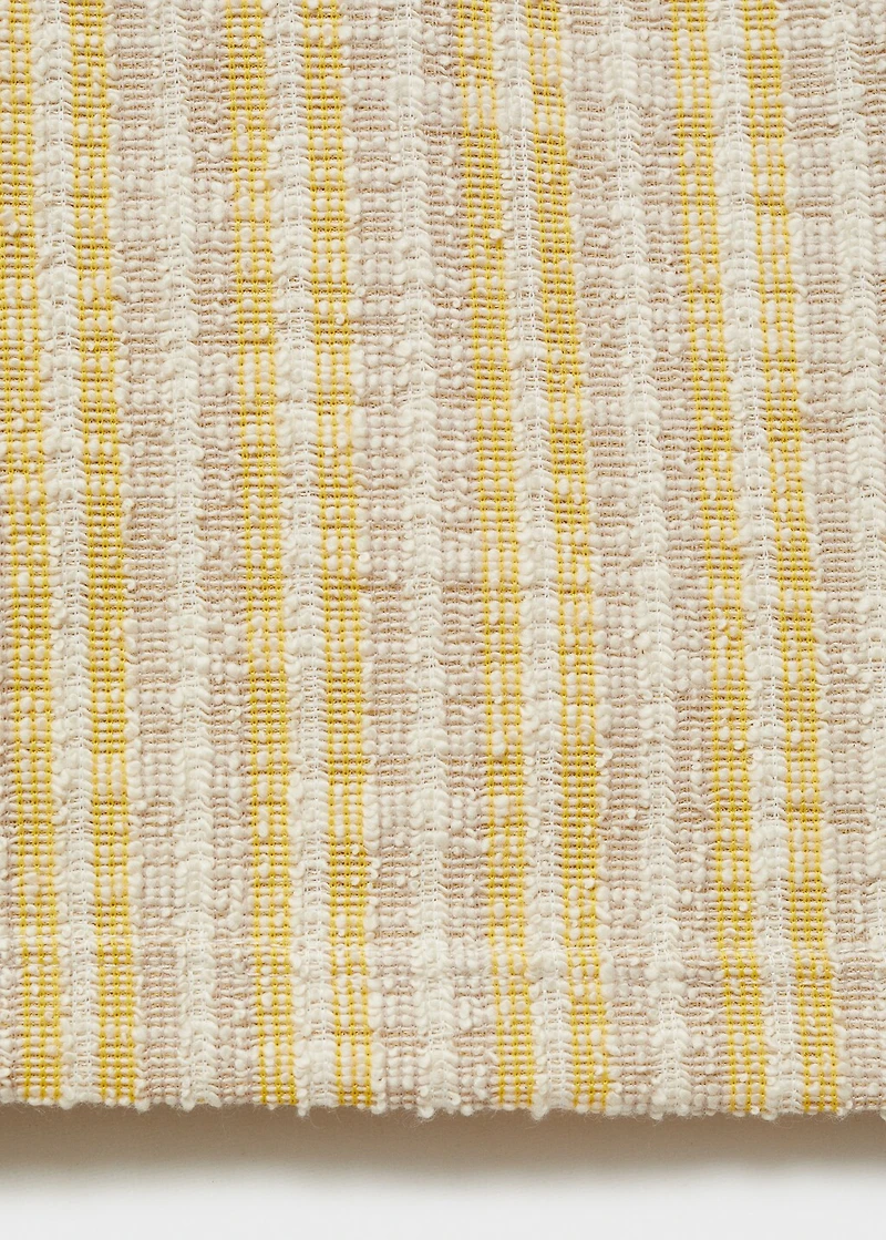 Striped textured trousers