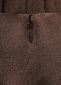 Satin dress with side slits