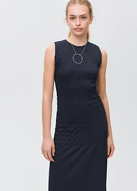 Long dress with ruffled detail