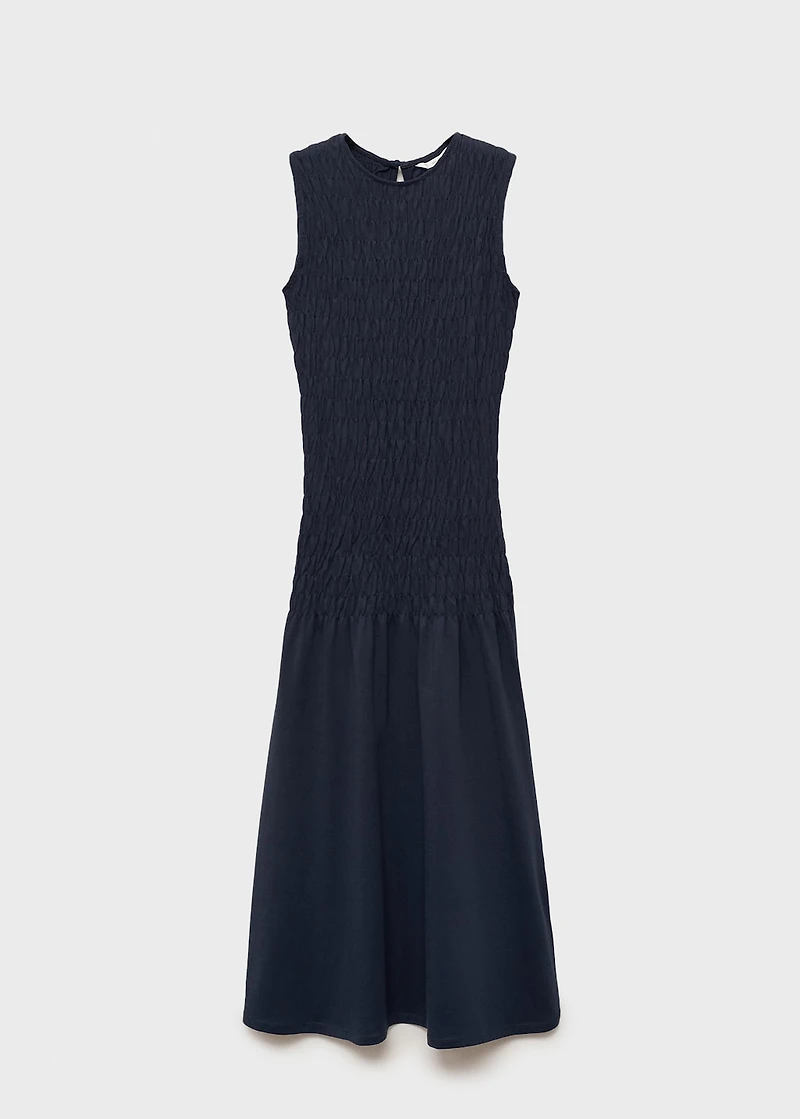 Long dress with ruffled detail