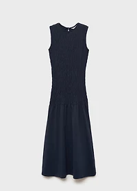 Long dress with ruffled detail