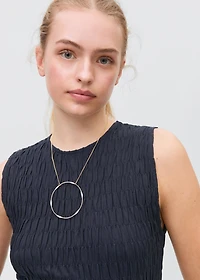 Long dress with ruffled detail