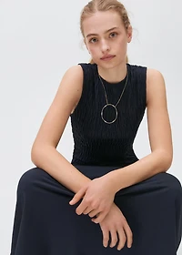 Long dress with ruffled detail