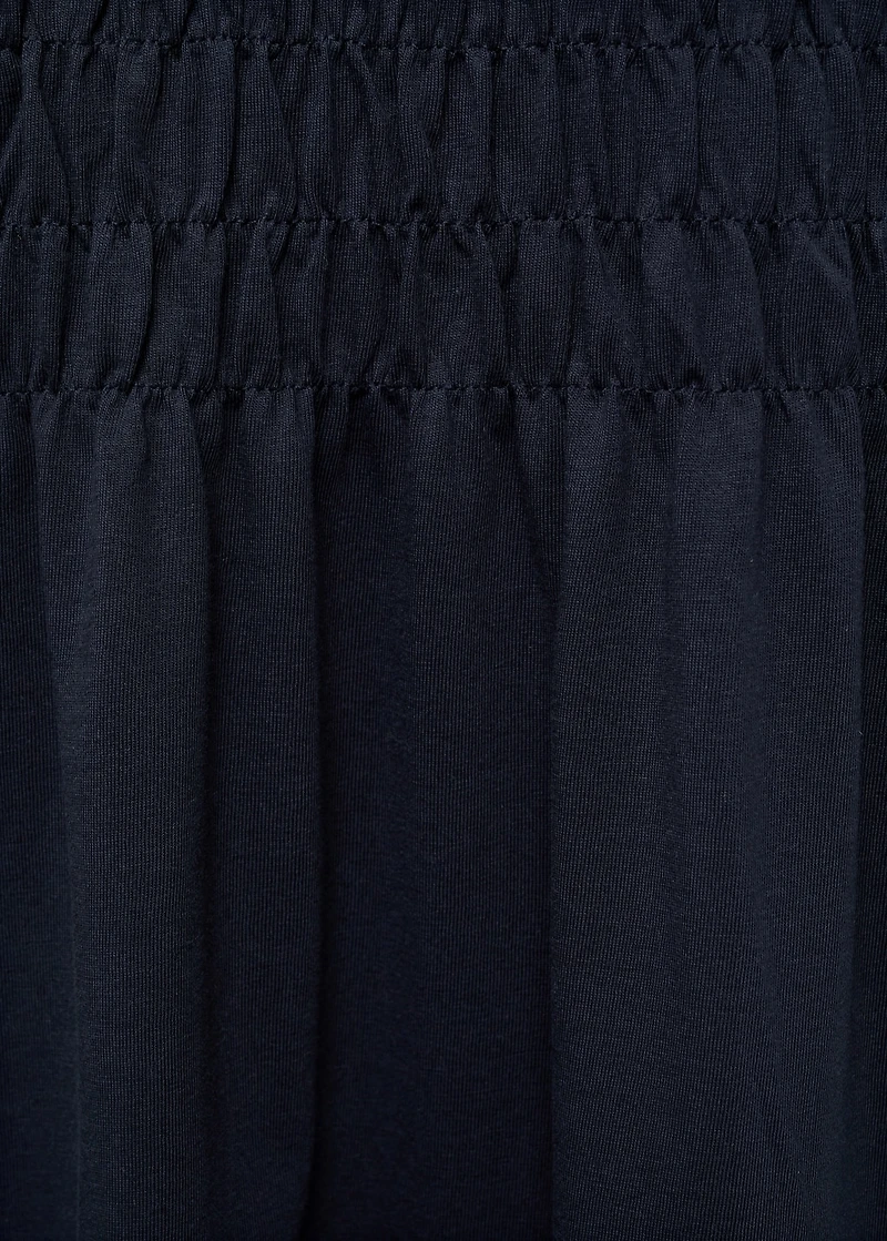 Long dress with ruffled detail