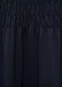 Long dress with ruffled detail