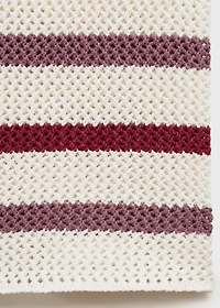 Knit pants with stripes