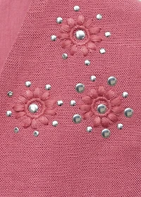 Embroidered vest with bows