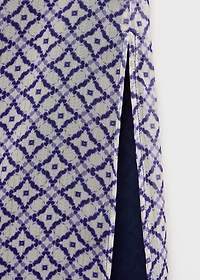 Halter-neck printed dress