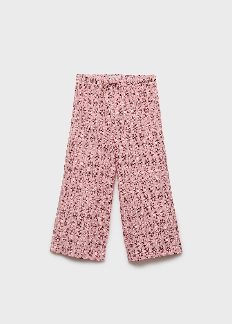 Printed cotton pants
