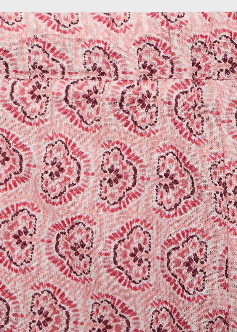 Printed cotton pants