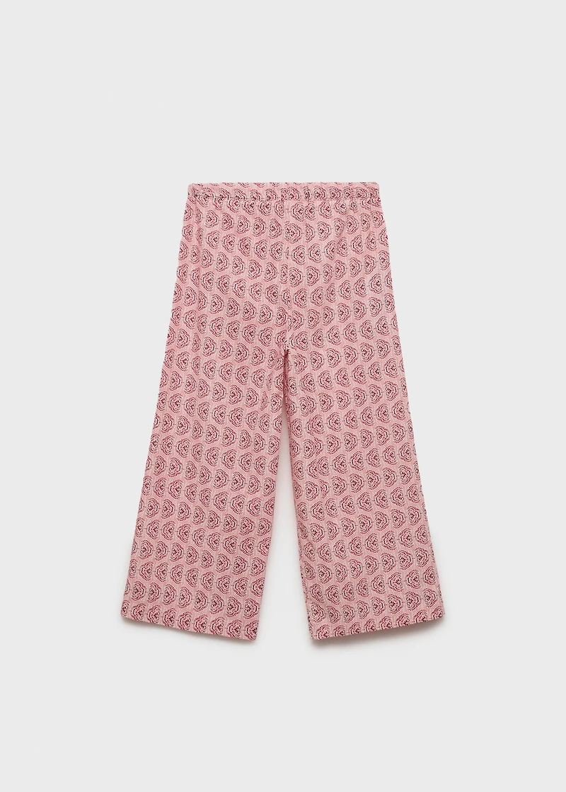 Printed cotton pants