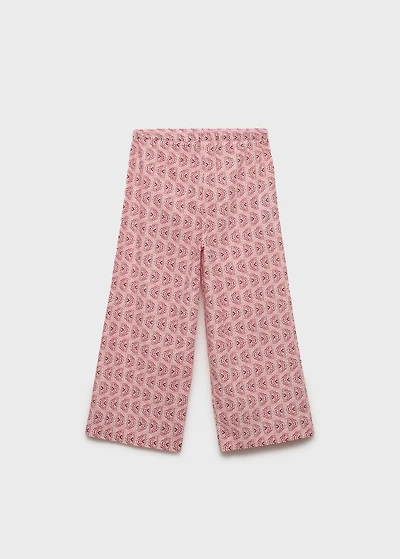 Printed cotton pants