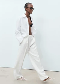 Embroidered mesh shoes