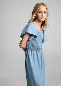 Ruched long jumpsuit