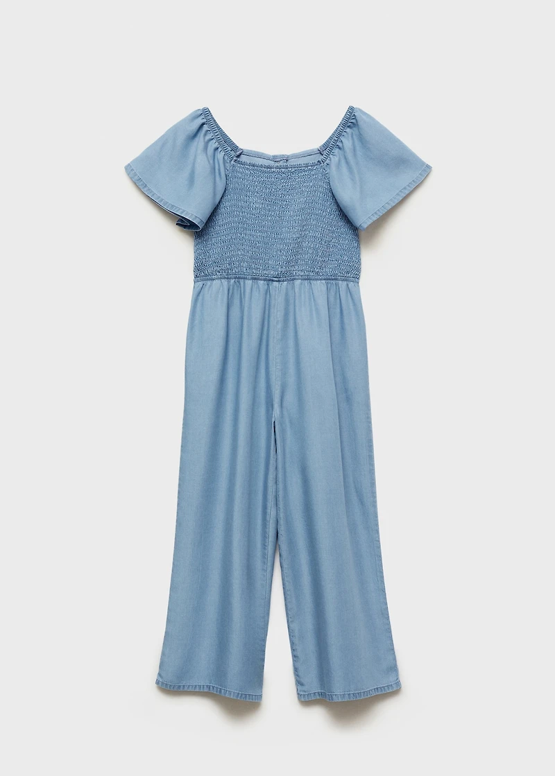 Ruched long jumpsuit