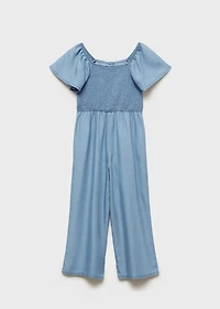 Ruched long jumpsuit