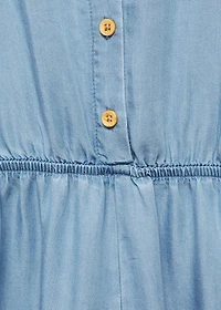 Ruched long jumpsuit