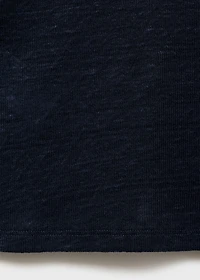 Fitted linen t-shirt