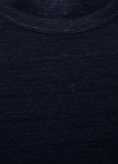 Fitted linen t-shirt