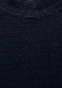 Fitted linen t-shirt