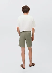 Cotton shorts with drawstring