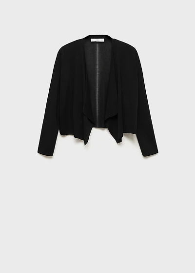 Knitted cropped cardigan