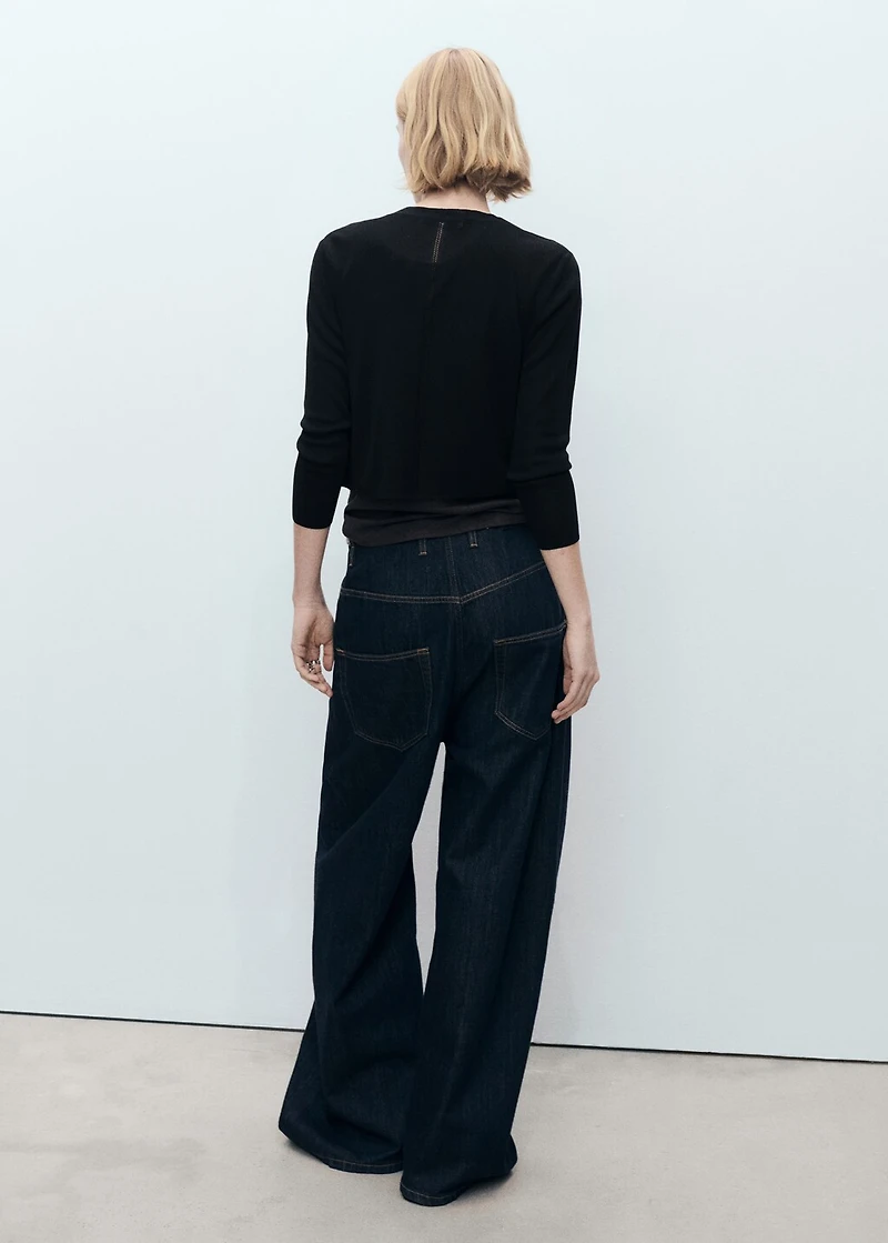 Knitted cropped cardigan