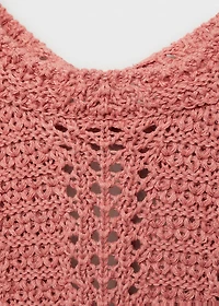 Openwork knit top
