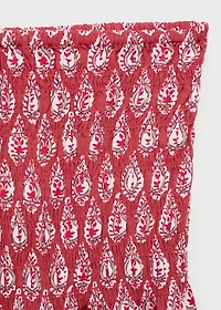 Printed pleated skirt