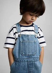 Short denim dungarees