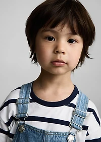 Short denim dungarees