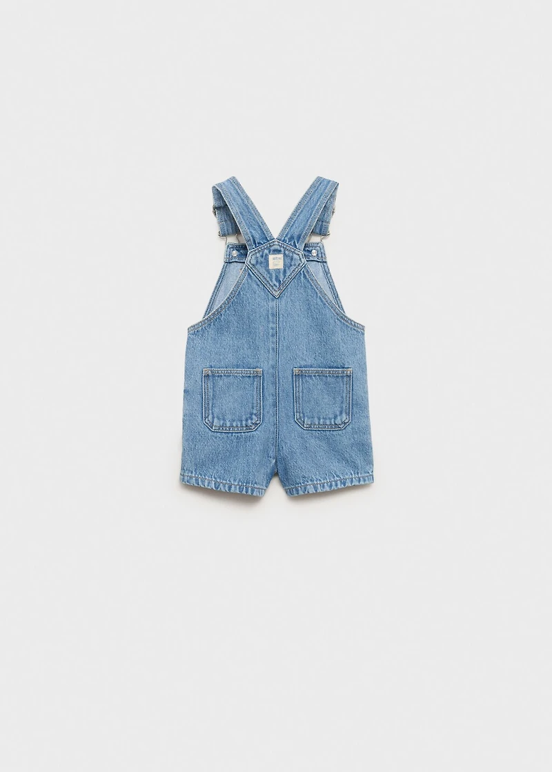 Short denim dungarees