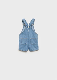 Short denim dungarees