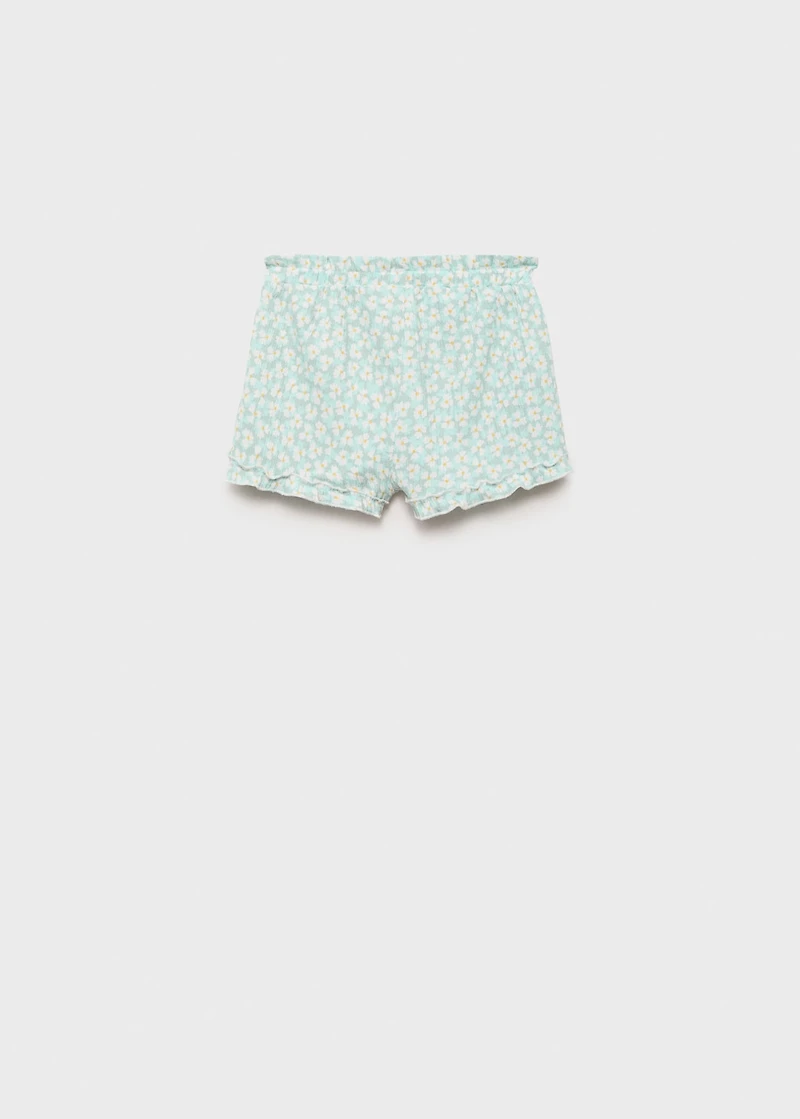 Floral-print shorts
