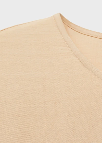 Straight-fit short-sleeved jumpsuit with belt