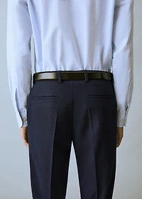 Pique suit pants