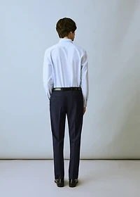 Pique suit pants