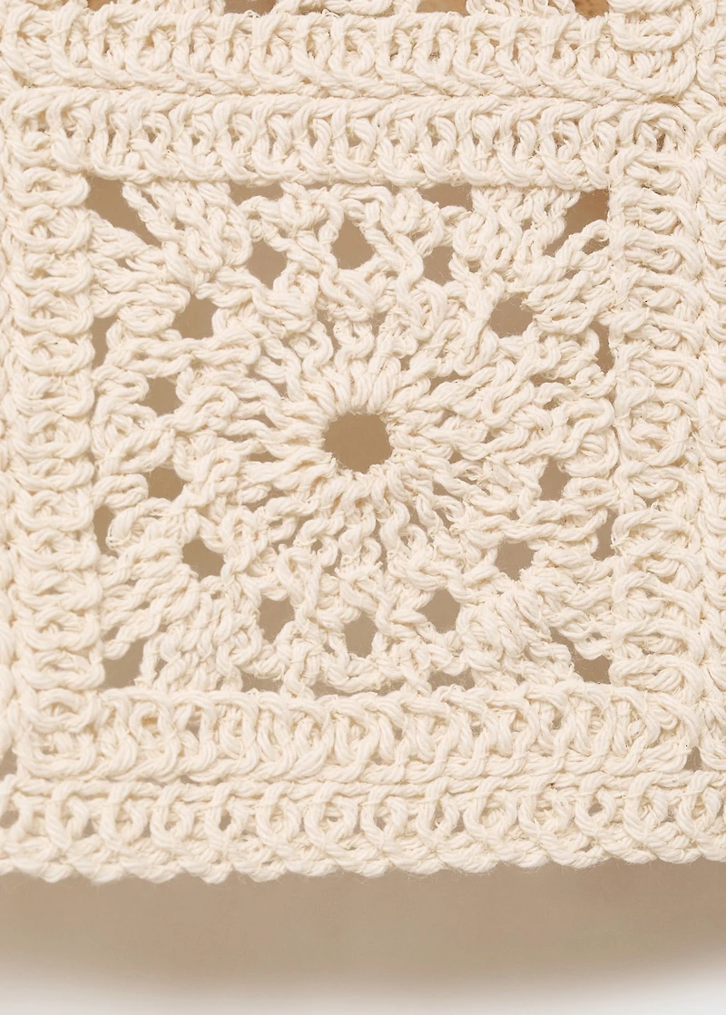 Crochet knitted vest