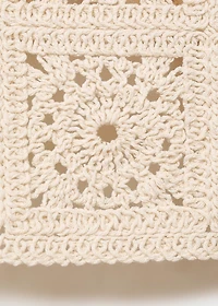 Crochet knitted vest