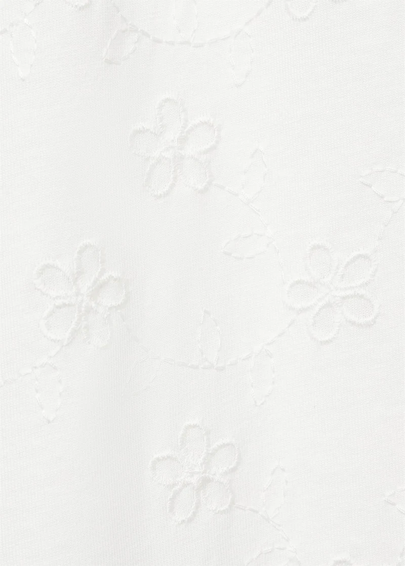 Floral embroidery jumpsuit