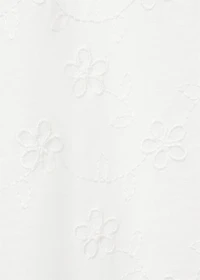 Floral embroidery jumpsuit