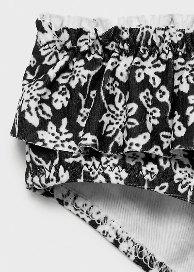 Printed bikini bottom