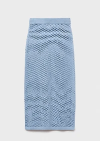 Knitted skirt with rhinestone detail