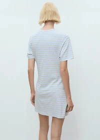 Short striped dress with knot
