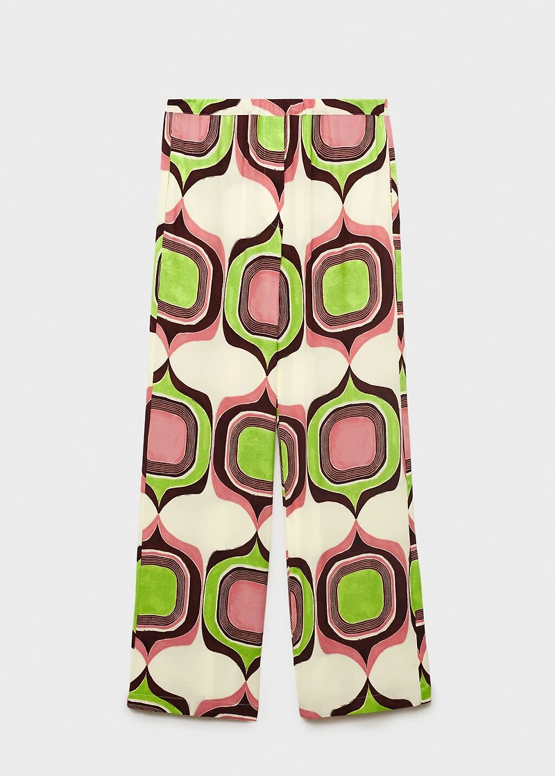 Geometric print pants