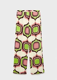 Geometric print pants