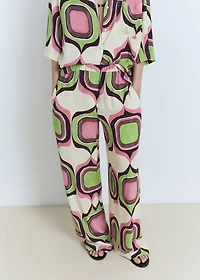 Geometric print pants